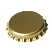 Crown caps 26mm gold, 100 Stück