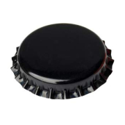Crown caps 26mm black, 10000 Stück