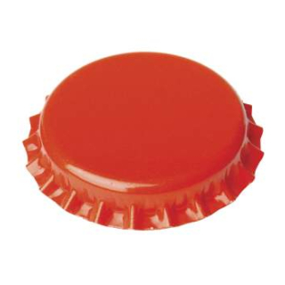 Crown caps 26mm orange, 10000 Stück