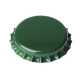 Crown caps 26mm green, 100 Stück