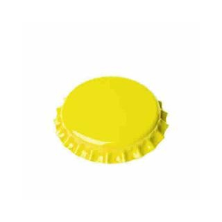 Crown caps 26mm yellow, 10000 Stück